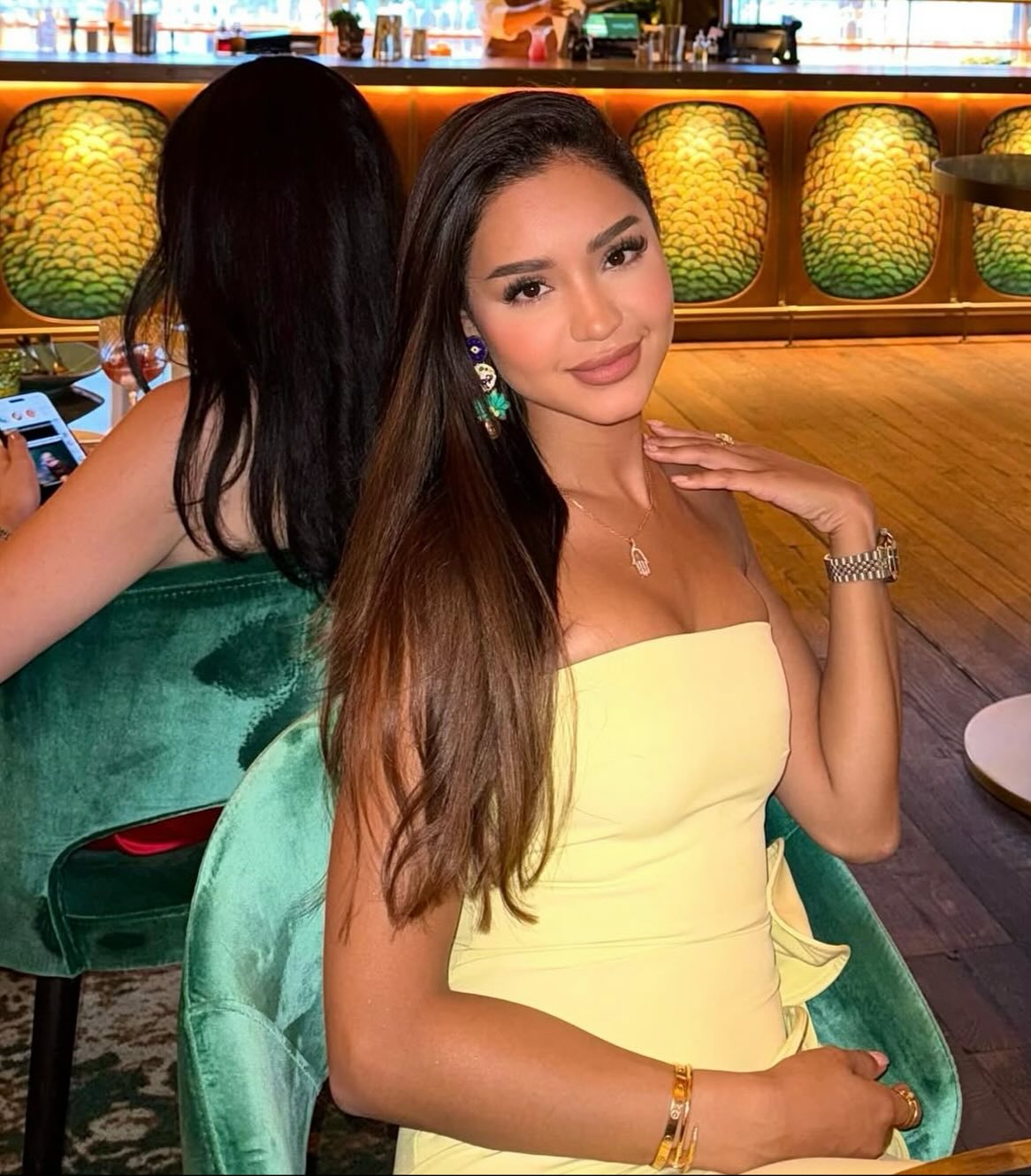 Robe longue Yellow Flower