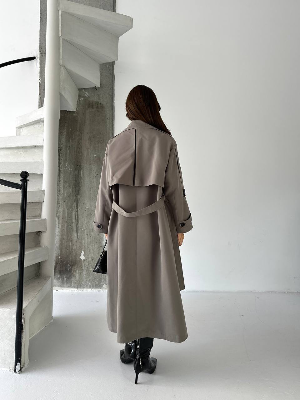 Trench Coat Gris Foncé